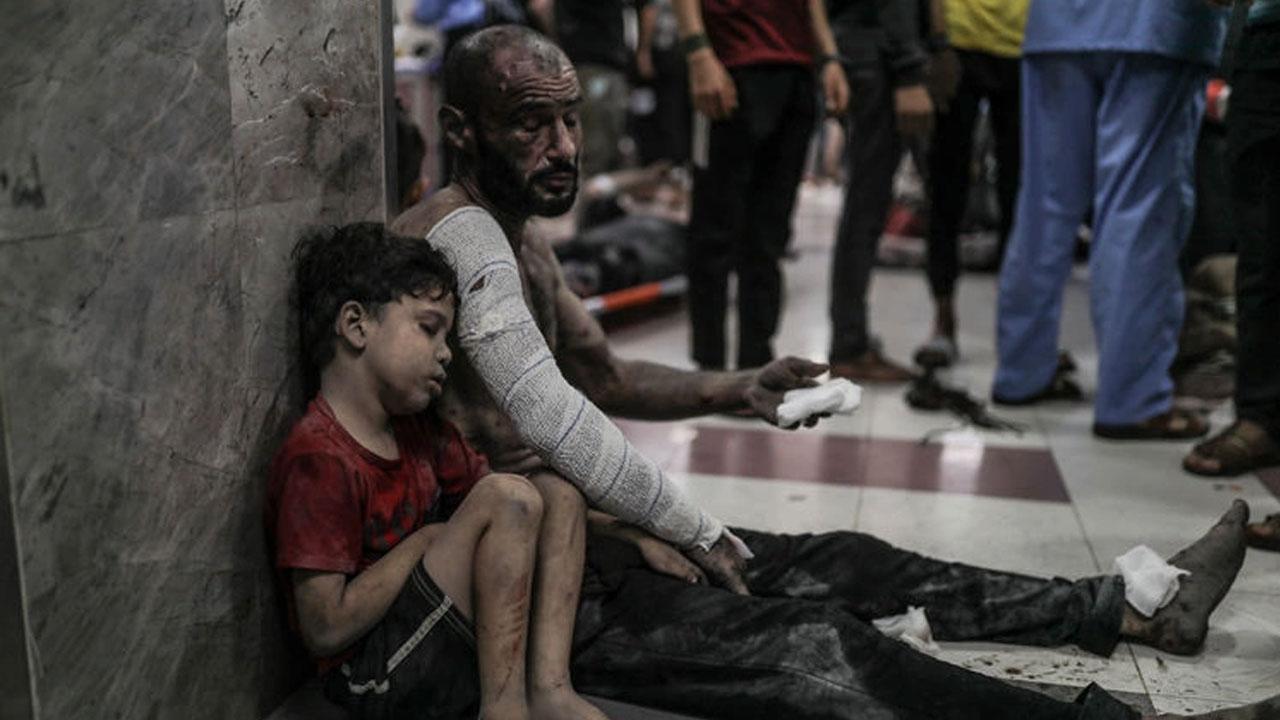 Gazze Şeridi'nde İsrail bombardımanından kurtulanların hayatını susuzluk tehdit ediyor