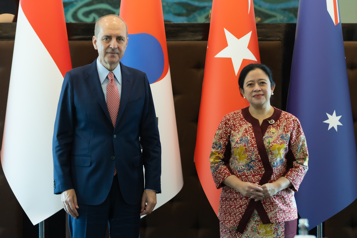 TBMM Başkanı Kurtulmuş, Endonezya Temsilciler Meclisi Başkanı Maharani ile görüştü