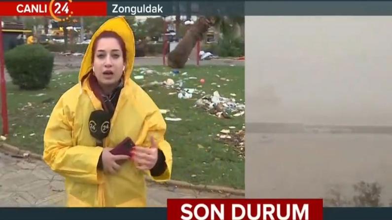 24 ekibi fırtına ve sağanağın vurduğu Zonguldak'ta