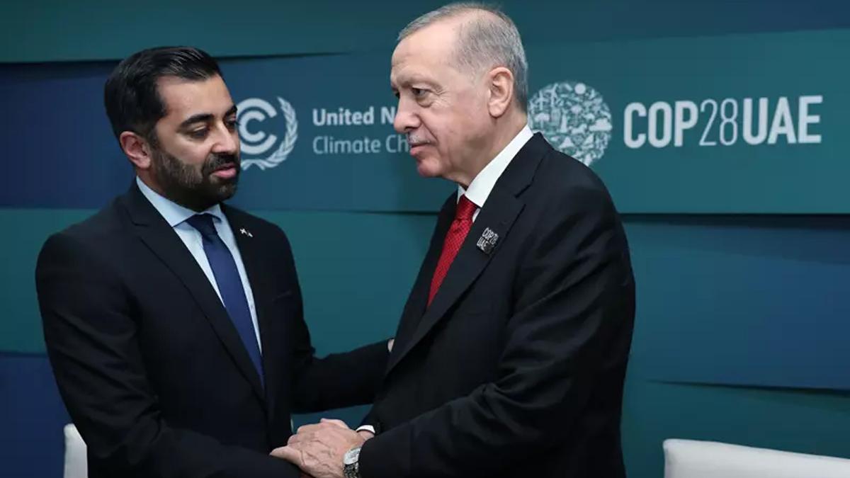 Cumhurbaşkanı Erdoğan, İskoçya Başbakanı Yusuf ile görüştü
