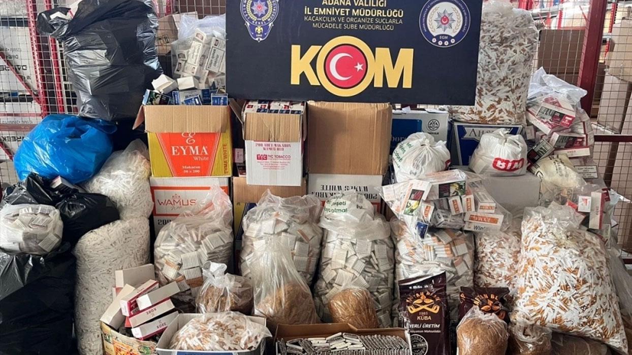 Adana'da kaçak sigara operasyonu: 21 gözaltı