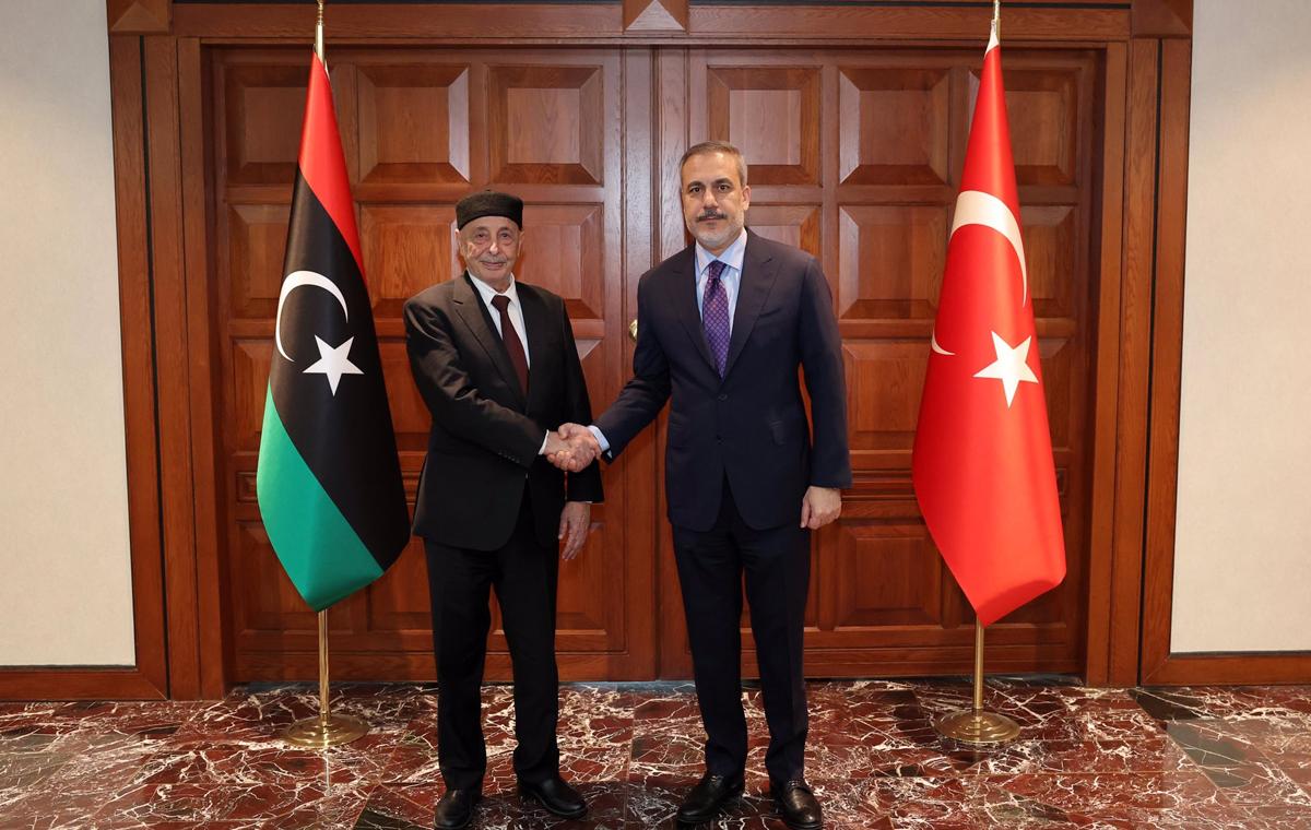 Bakan Fidan, Libya Temsilciler Meclisi Başkanı Salih ile görüştü