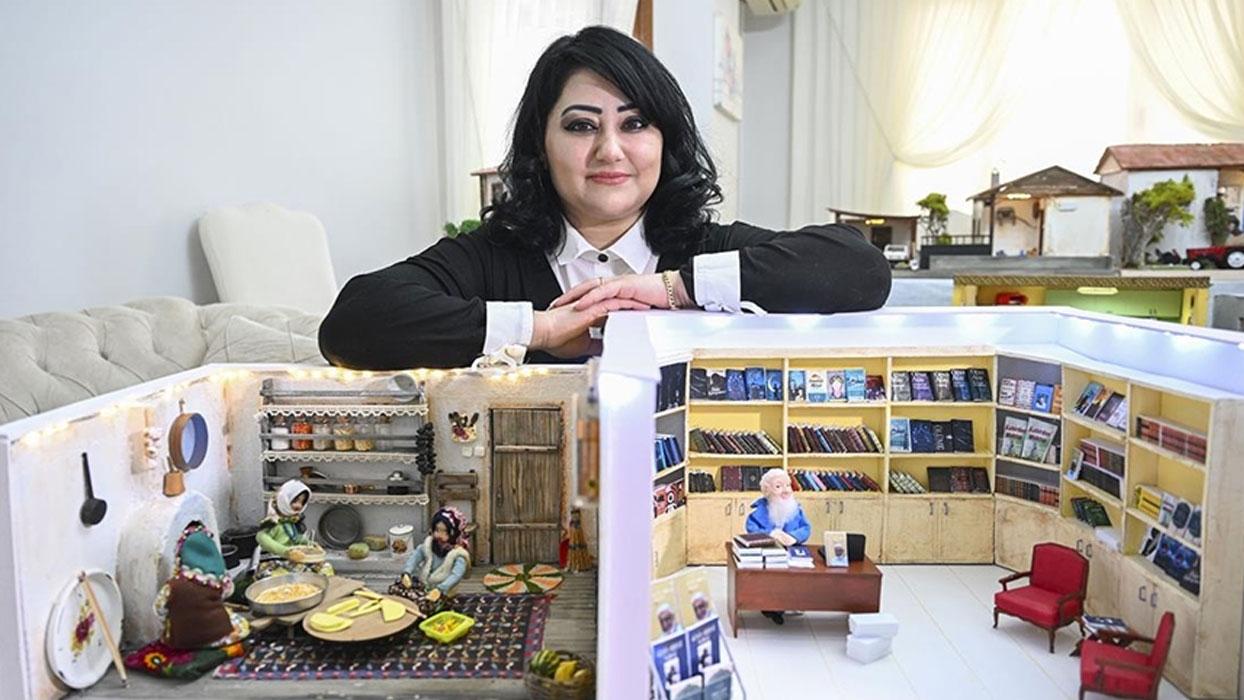 Sanatçı Şenay Fidan, İsrail-Filistin savaşının mağdurları için minyatür evlerle umut veriyor