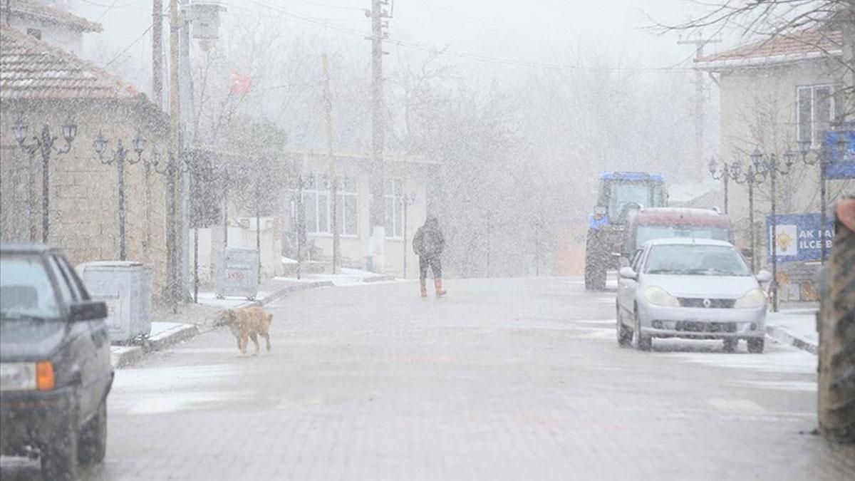 Tekirdağ'da kar yağışı etkisi