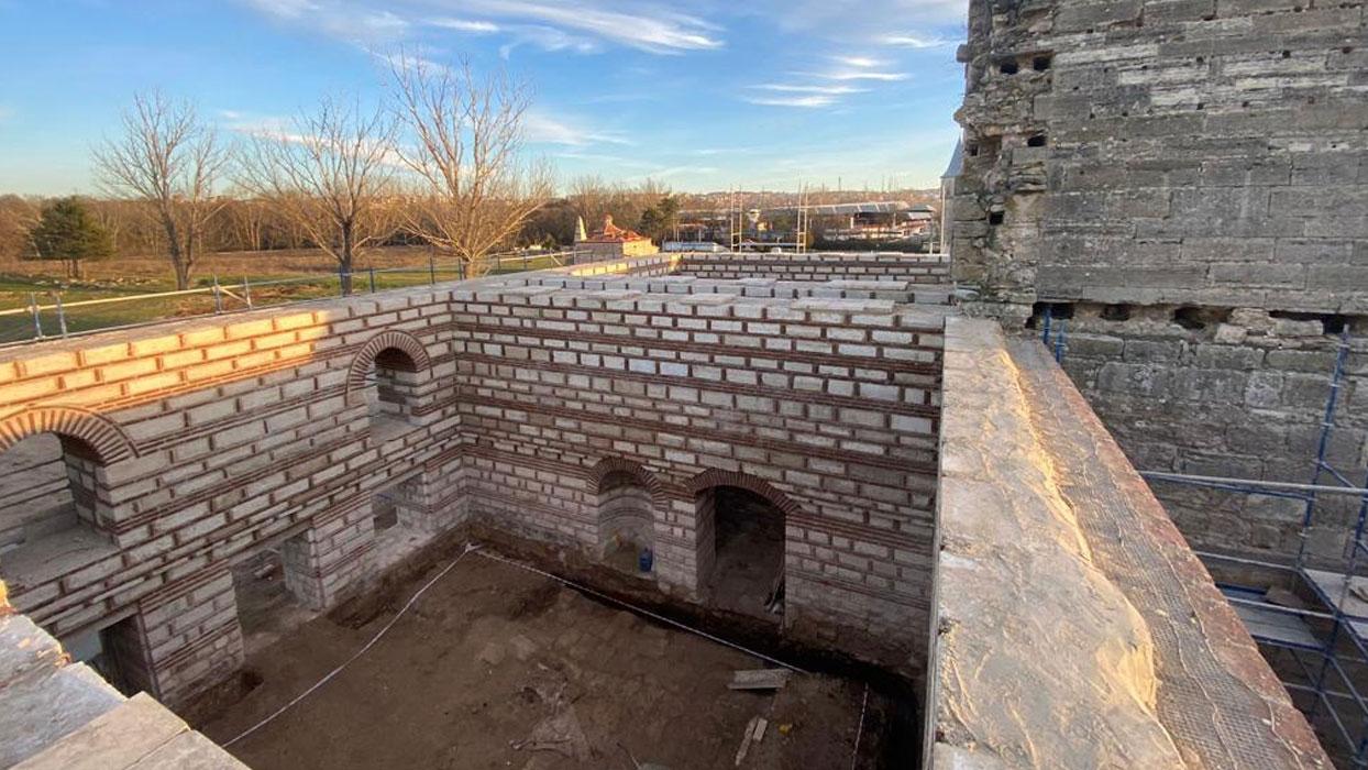 Osmanlı eseri Edirne Sarayı'nda restorasyon çalışmaları sürüyor