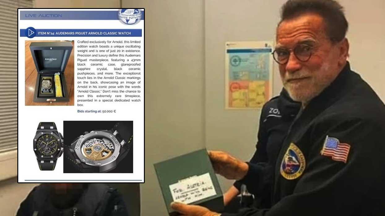 Ünlü oyuncu Arnold Schwarzenegger, saati yüzünden gözaltına alındı