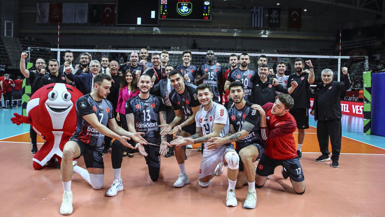 Ziraat Bankkart Şampiyonlar Ligi'nde çeyrek finale yükseldi
