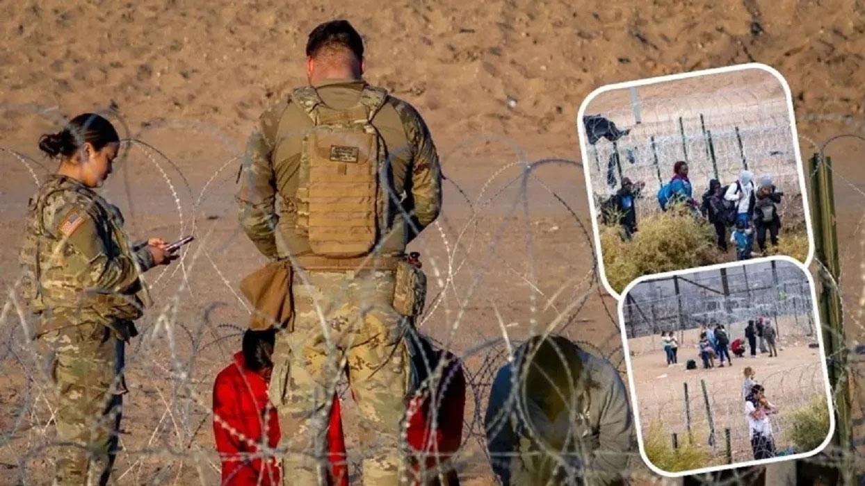 Dikenli teller altında eziyet! Meksika-ABD sınırında göçmenler geri itiliyor