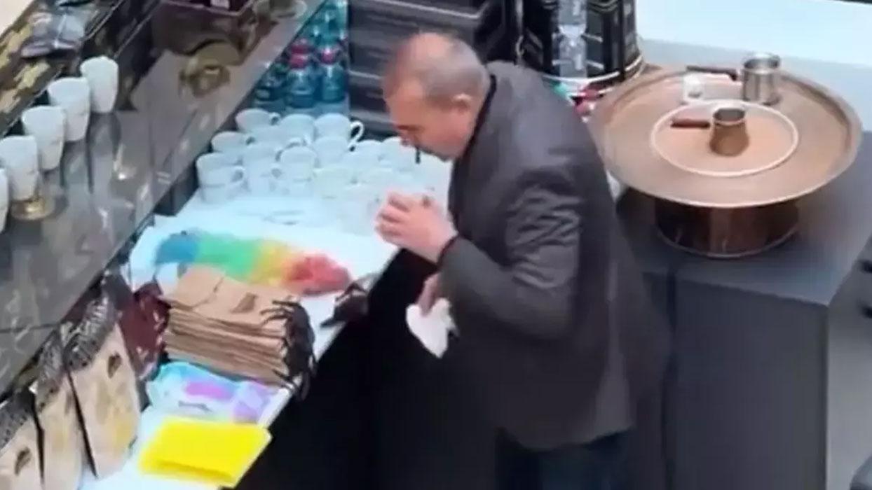 Fincanları tükürerek temizleyen işletmecinin sözleşmesi feshedildi