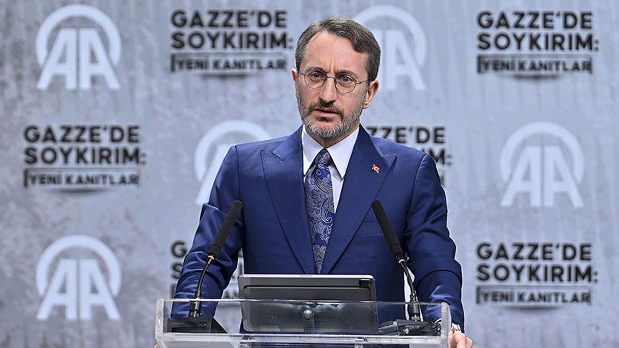 İletişim Başkanı Altun: İsrail'in dezenformasyon kampanyalarına karşı da duyarsız olmamamız gerekiyor