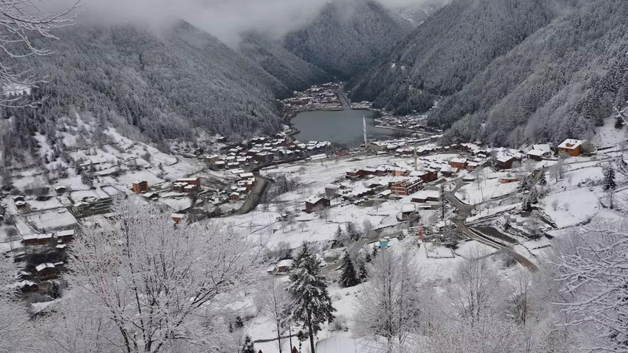 Trabzon'da kar yağışı