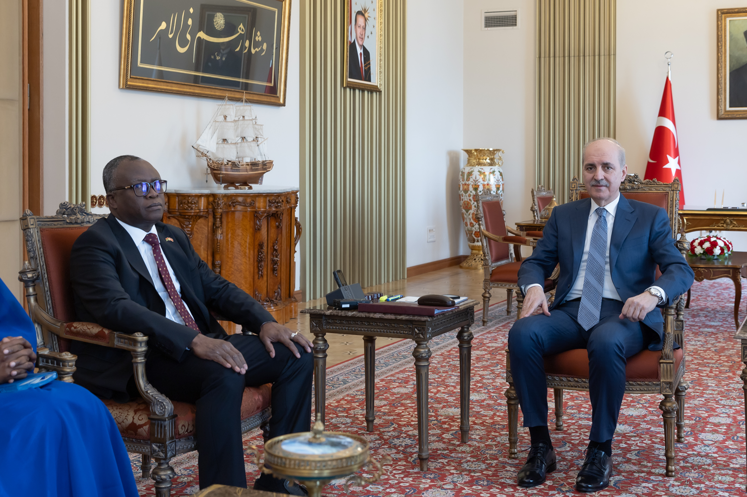 TBMM Başkanı Kurtulmuş, Burkina Faso ve Sri Lanka'nın Ankara büyükelçilerini kabul etti
