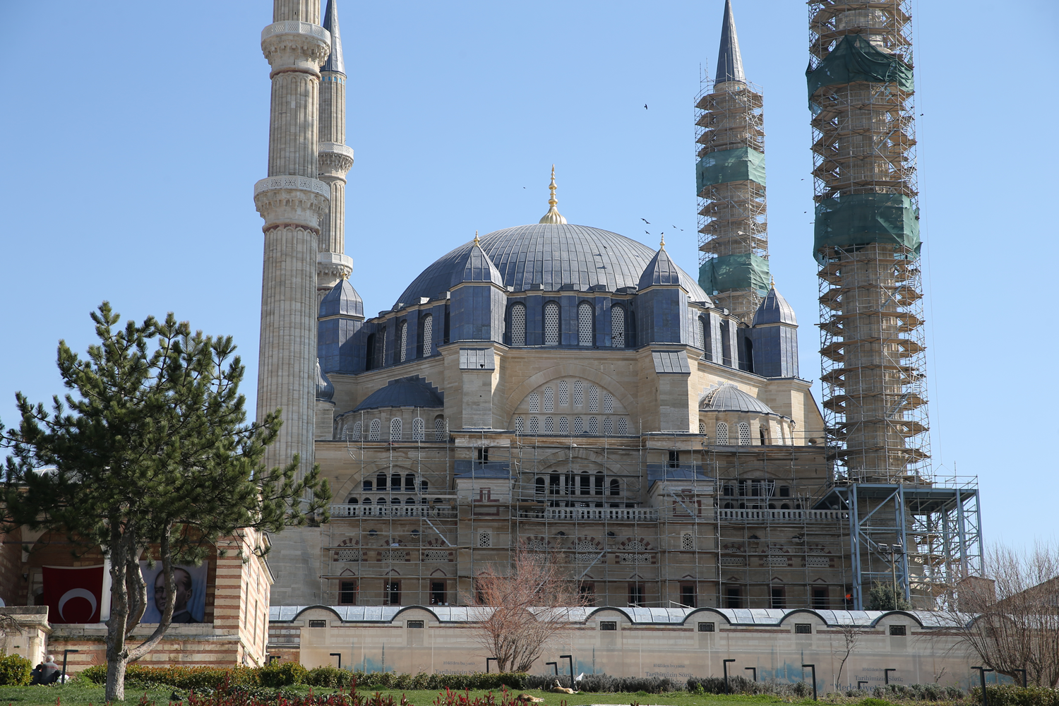 Selimiye'de restorasyon çalışmaları sürüyor