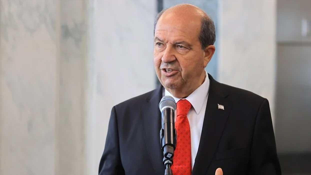 KKTC Cumhurbaşkanı Tatar'dan Kıbrıs'ta "iki devlet" gerçeğini kabullenme çağrısı
