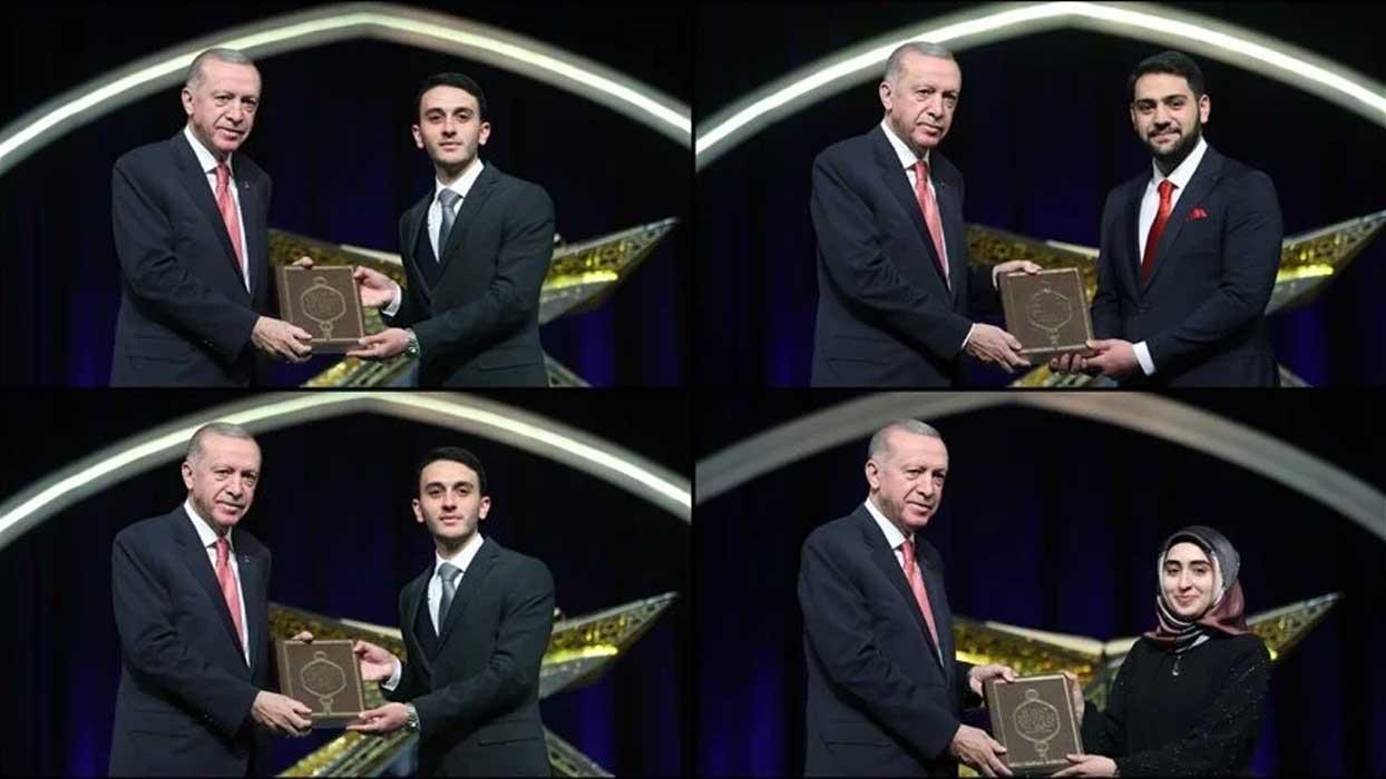 Kur'an-ı Kerim'i Güzel Okuma Yarışması'nda dereceye girenlere ödülleri verildi