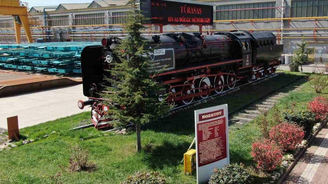 Türkiye'nin ilk yerli ve milli lokomotifi ‘Bozkurt' Sivas'ta sergileniyor