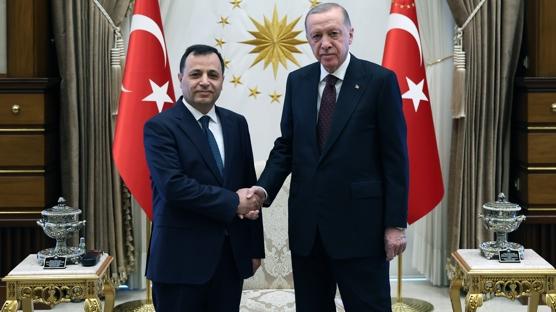 Cumhurbaşkanı Erdoğan, AYM Başkanı Arslan'ı kabul etti
