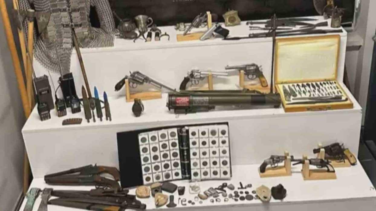 Kayseri'deki operasyonda lav silahı ele geçirildi