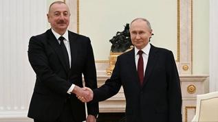 Aliyev ile Putin bir araya geldi 