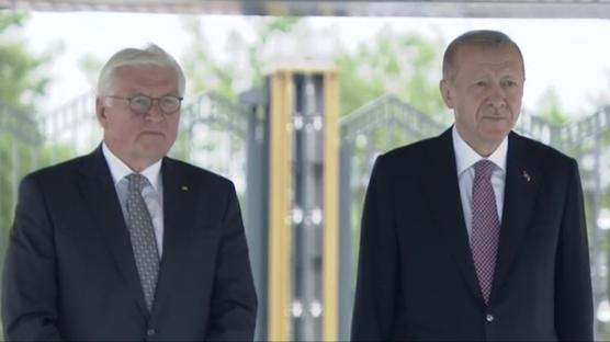 Cumhurbaşkanı Erdoğan, Steinmeier'i resmi törenle karşıladı
