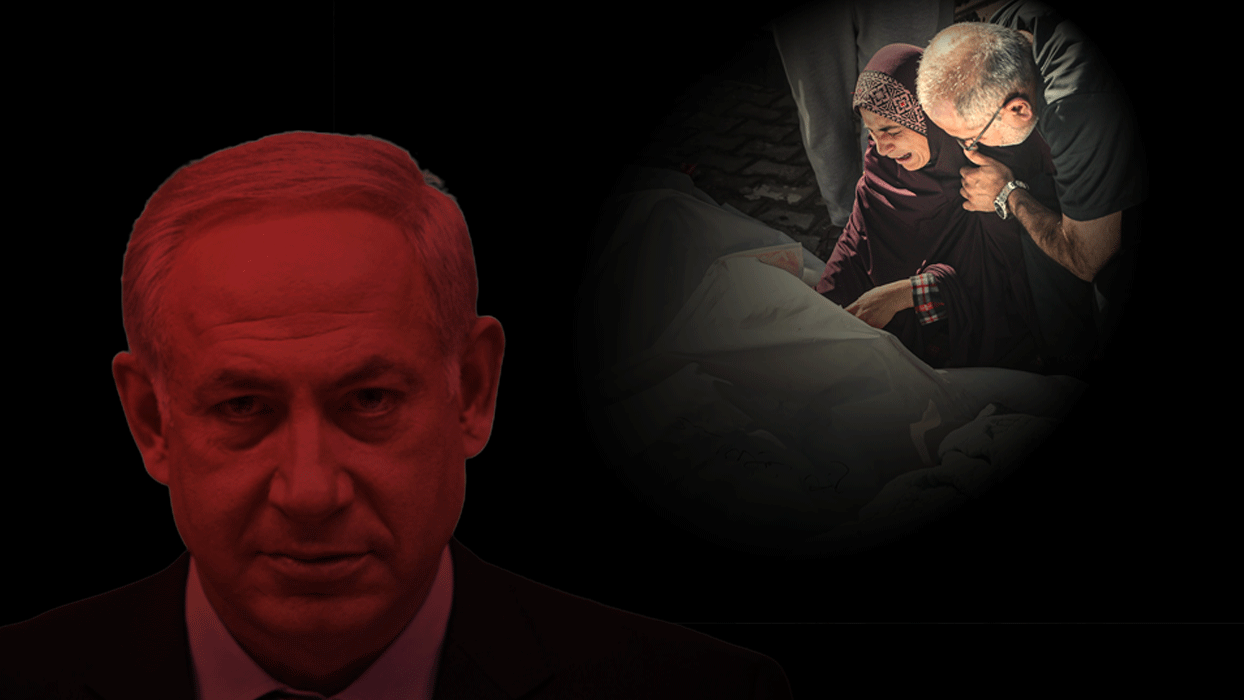 Bebek katili Netanyahu hukuk tanımıyor 