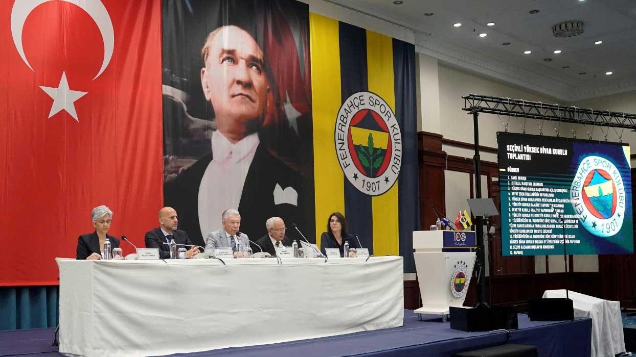 Fenerbahçe'de Seçimli Yüksek Divan Kurulu toplantısı başladı