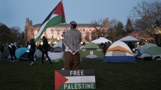 Filistin'e destek gösterisi düzenlenen Northwestern Üniversitesi'ne polis baskını 