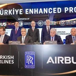 Türkiye'yi kanatlandıran anlaşma! THY-Airbus-Rolls Royce stratejik imzaları attı