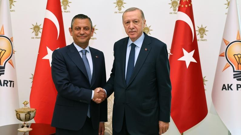 Cumhurbaşkanı Erdoğan ile Özgür Özel görüşmesi başladı