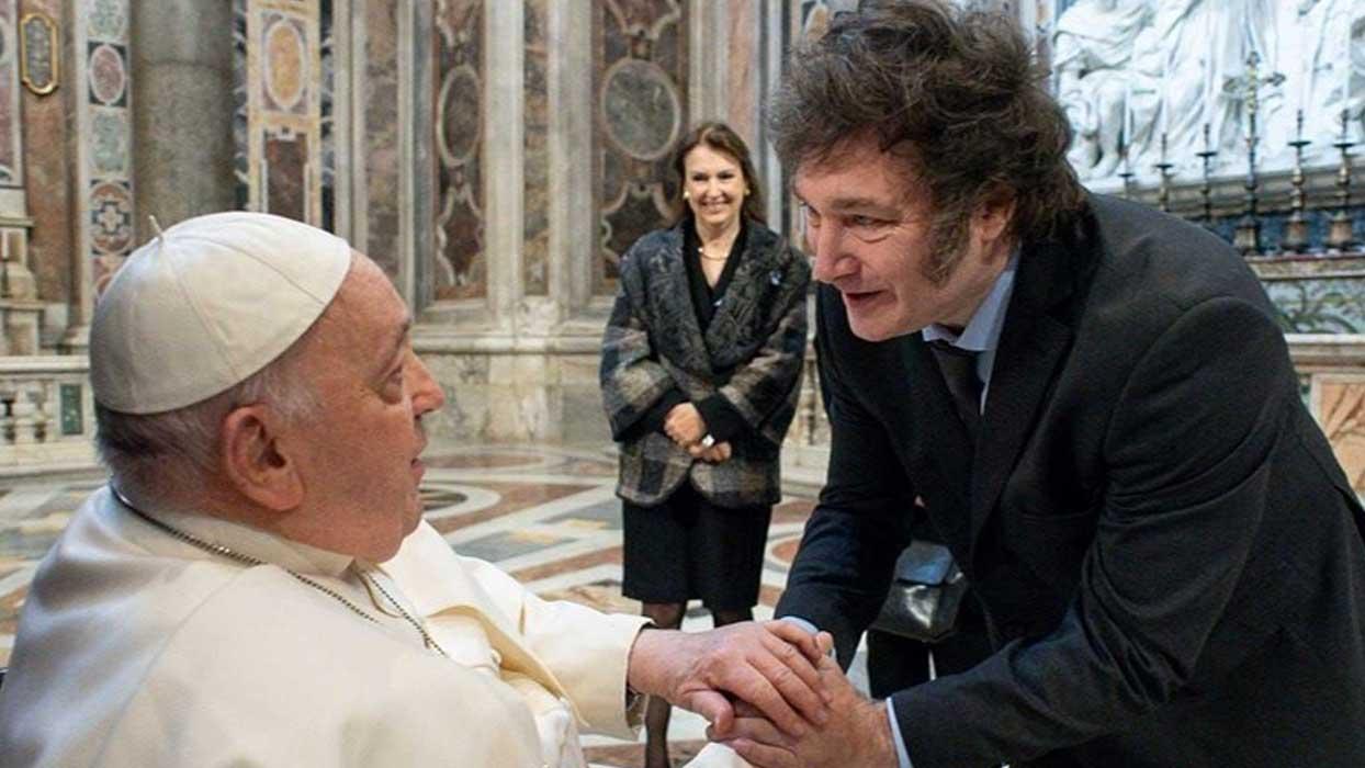Arjantin Devlet Başkanı Milei, daha önce hakaret ettiği Papa Franciscus ile görüştü