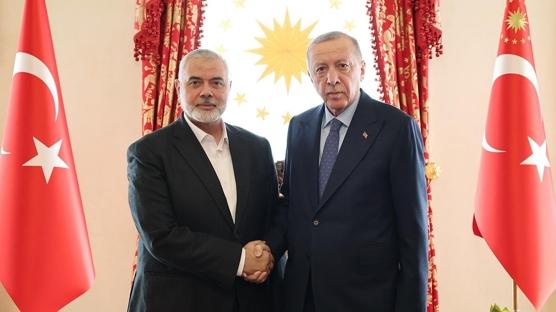 Cumhurbaşkanı Erdoğan, Hamas lideri Heniyye ile görüştü