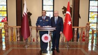 Bakan Güler, Katar Genelkurmay Başkanı'nı kabul etti