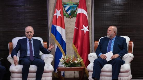 TBMM Başkanı Kurtulmuş, Küba Başbakanı ile görüştü 