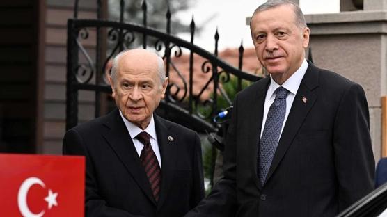 Cumhurbaşkanı Erdoğan, MHP Genel Başkanı Bahçeli'yi kabul etti 