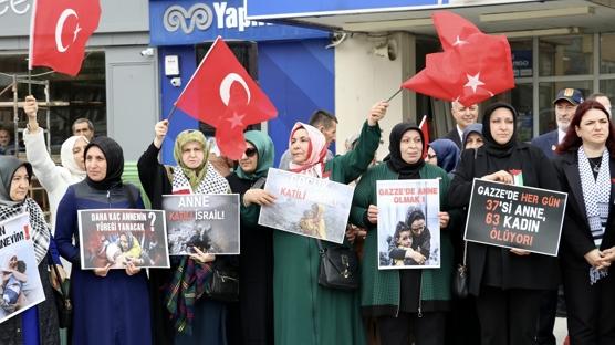 AK Partili kadınlar Filistinli anneler için toplandı 