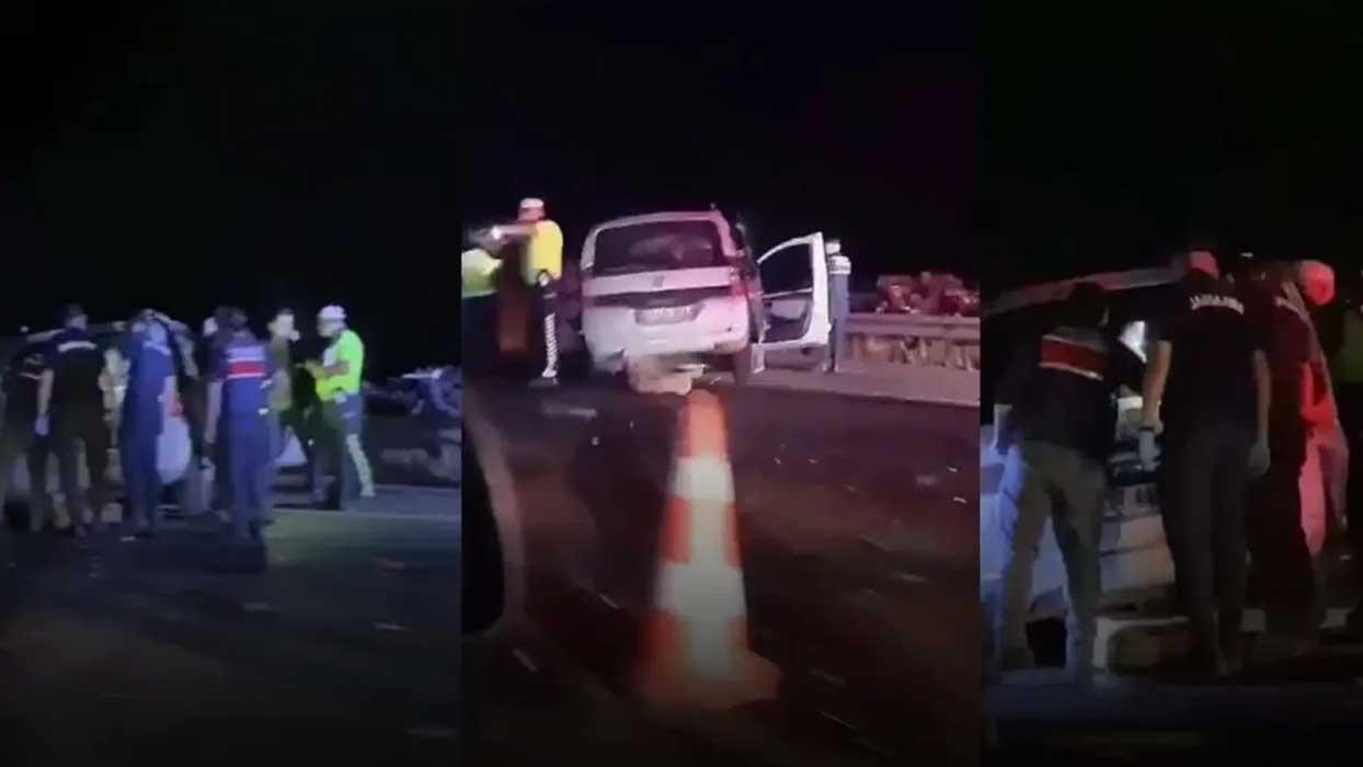 İzmir-Aydın otoyolunda feci kaza! 2 ölü