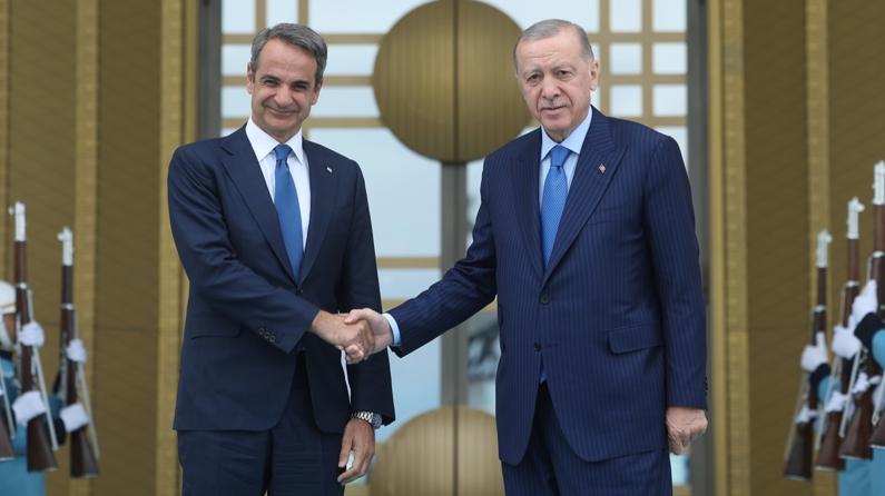 #CANLI Miçotakis'ten iade-i ziyaret! Cumhurbaşkanı Erdoğan: Yapıcı görüşme yaptık