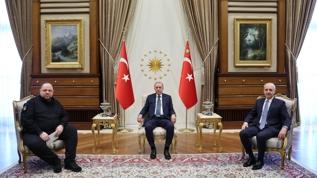 Cumhurbaşkanı Erdoğan, Stefanchuk'u kabul etti 