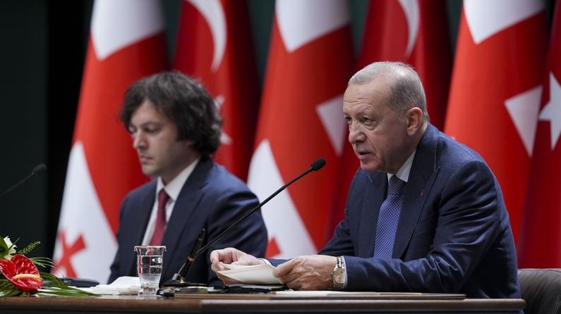 Kobakhidze'de Türkiye'de! Cumhurbaşkanı Erdoğan'dan 'terör' mesajı: Ortak adımlar atma kararı aldık