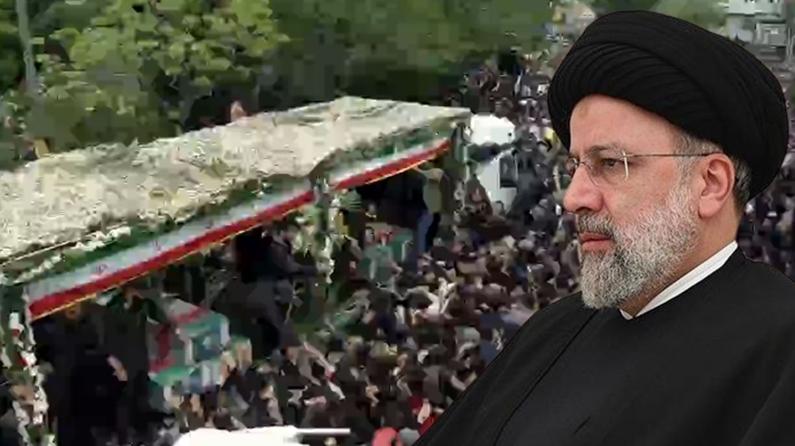 İran Cumhurbaşkanı Reisi için ilk tören Tebriz'de