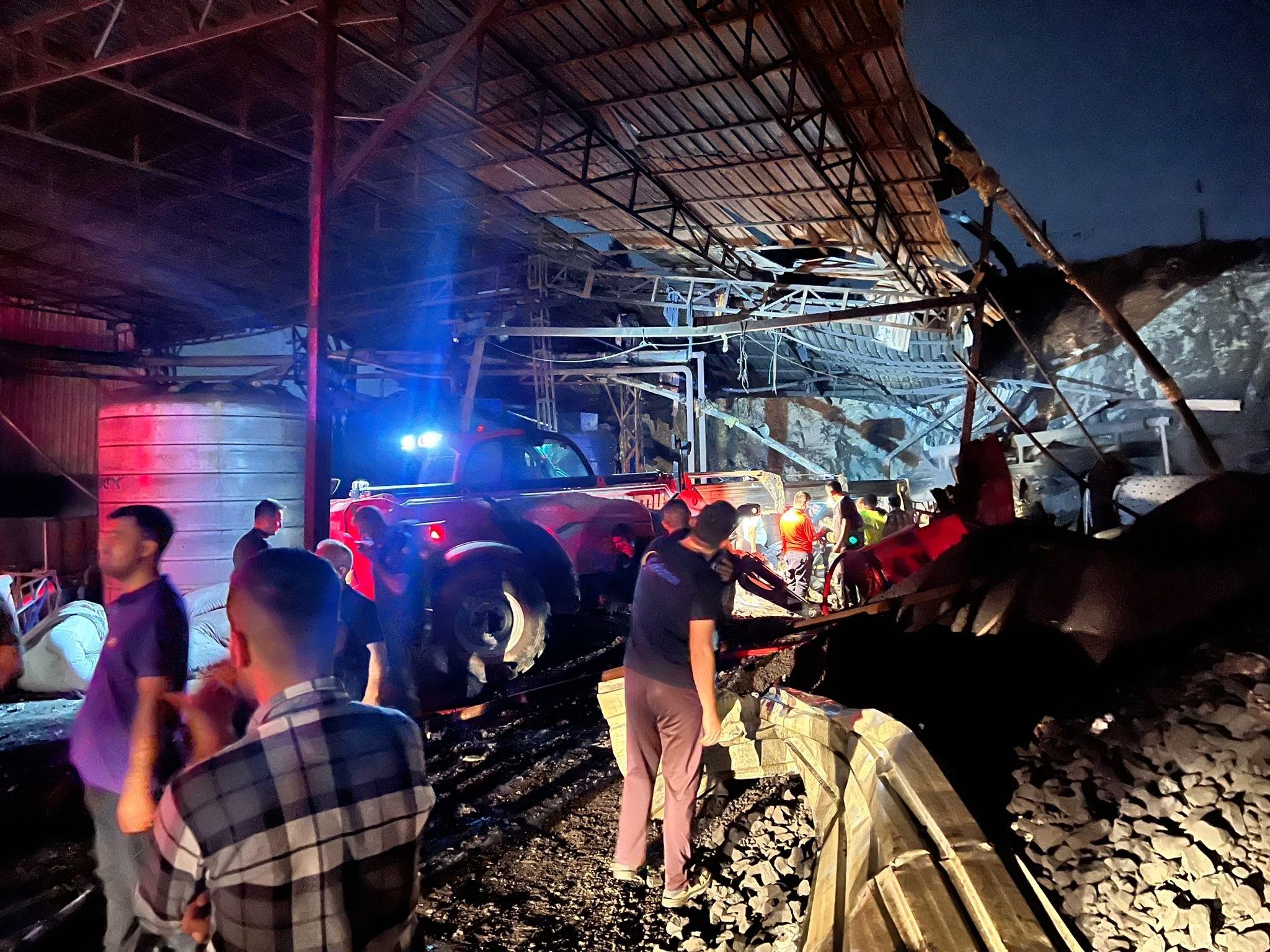 Kahramanmaraş'ta boya fabrikasında patlama