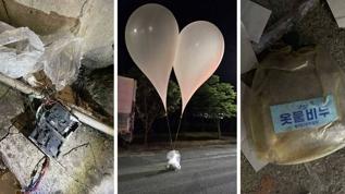 Kuzey Kore çöp dolu 150'den fazla balonu Güney Kore'ye gönderdi! 'Dokunmayın' çağrısı yaptılar!