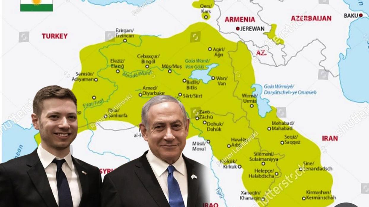 Netanyahu'nun oğlundan skandal paylaşım! Sözde Kürdistan haritasıyla Türkiye'yi hedef aldı... Akıllara Erdoğan'ın sözleri geldi
