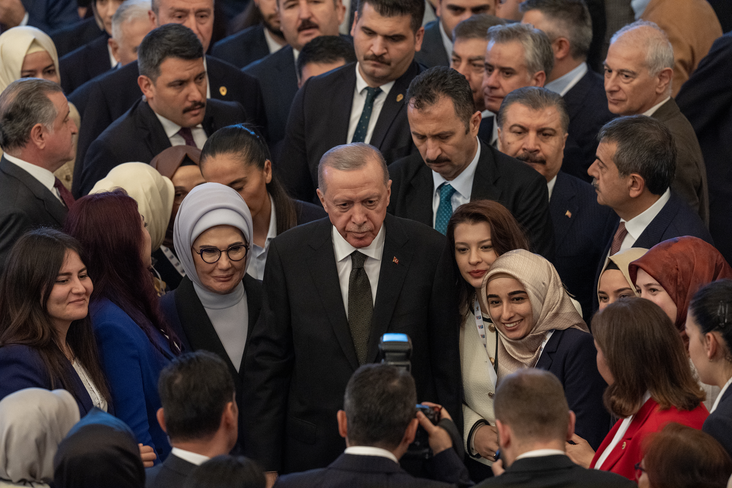 Cumhurbaşkanı Erdoğan, İsrail'in Filistin'e 76 yıllık zulmünü anlatan sergiyi gezdi 