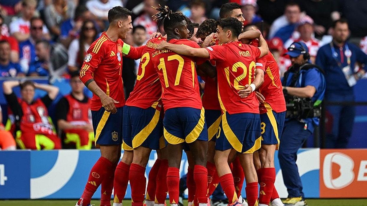İspanya, 3 gollü Hırvatistan galibiyetiyle EURO 2024'e iddialı girdi