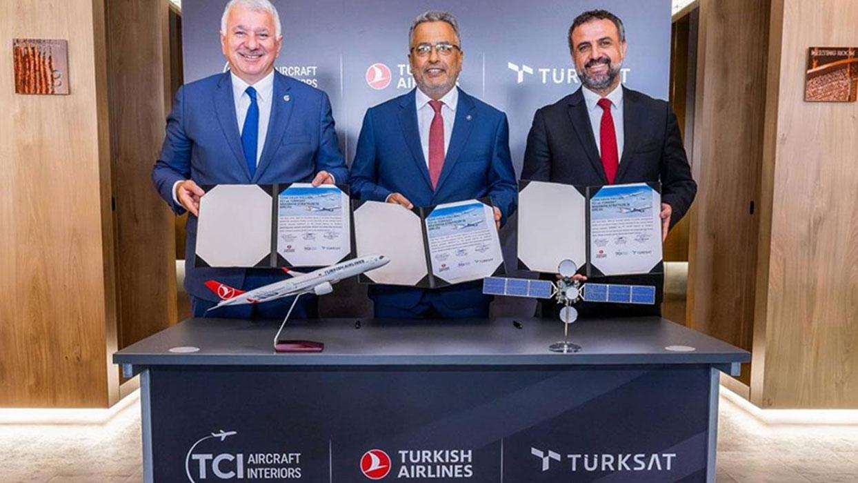 THY uçaklarda ücretsiz internet hizmeti için TÜRKSAT'la anlaşma imzaladı