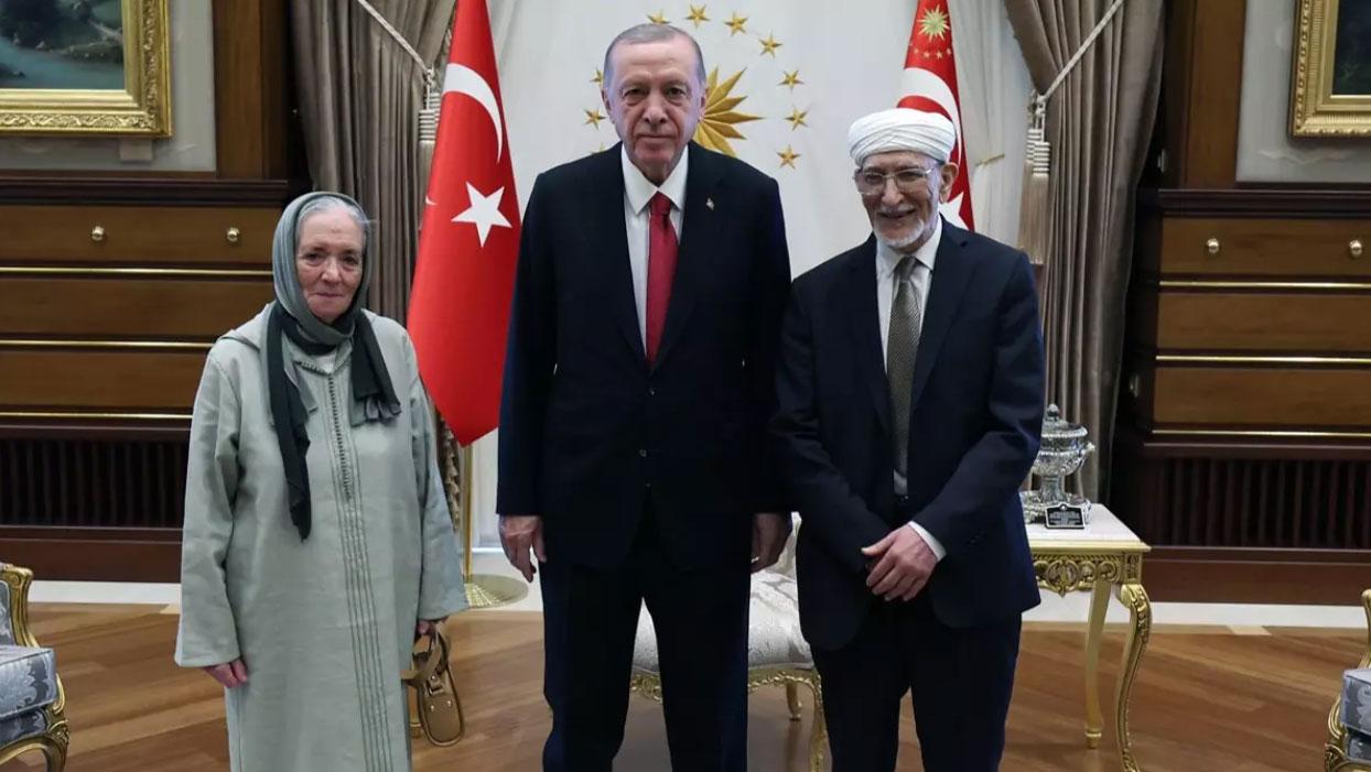 Cumhurbaşkanı Erdoğan Faslı filozof Prof. Dr. Taha Abdurrahman'ı kabul etti