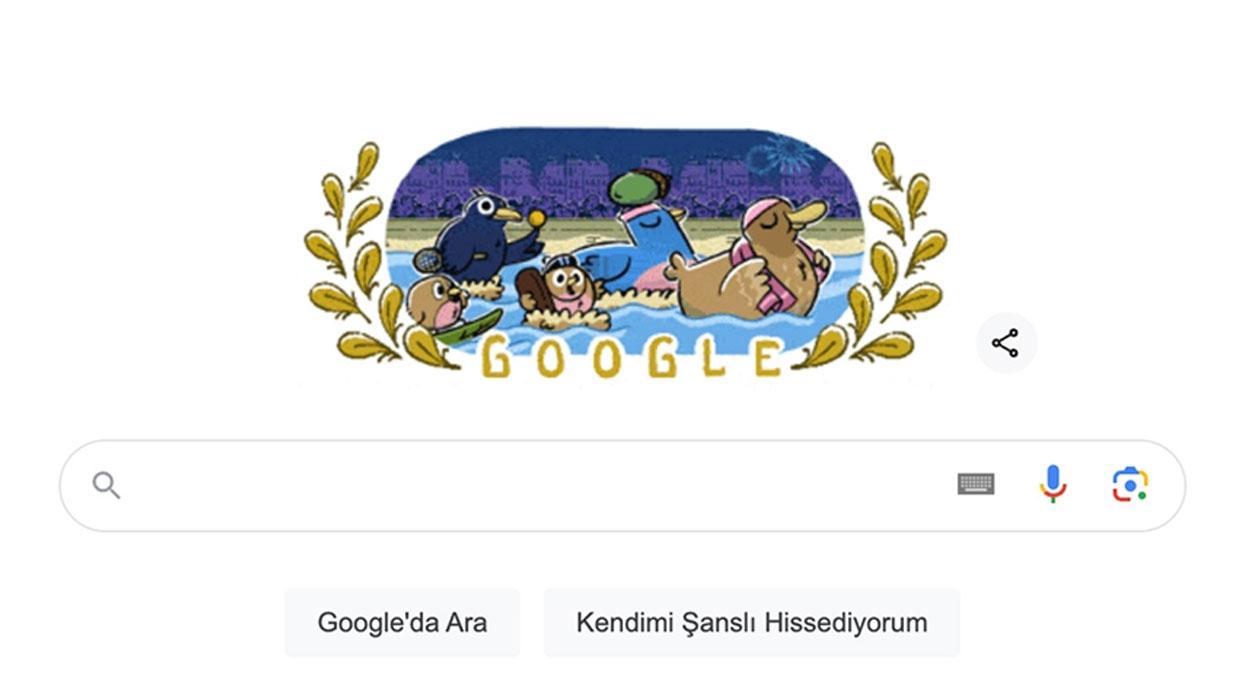 Google'dan Paris 2024 Yaz Olimpiyat Oyunları'na özel "doodle"