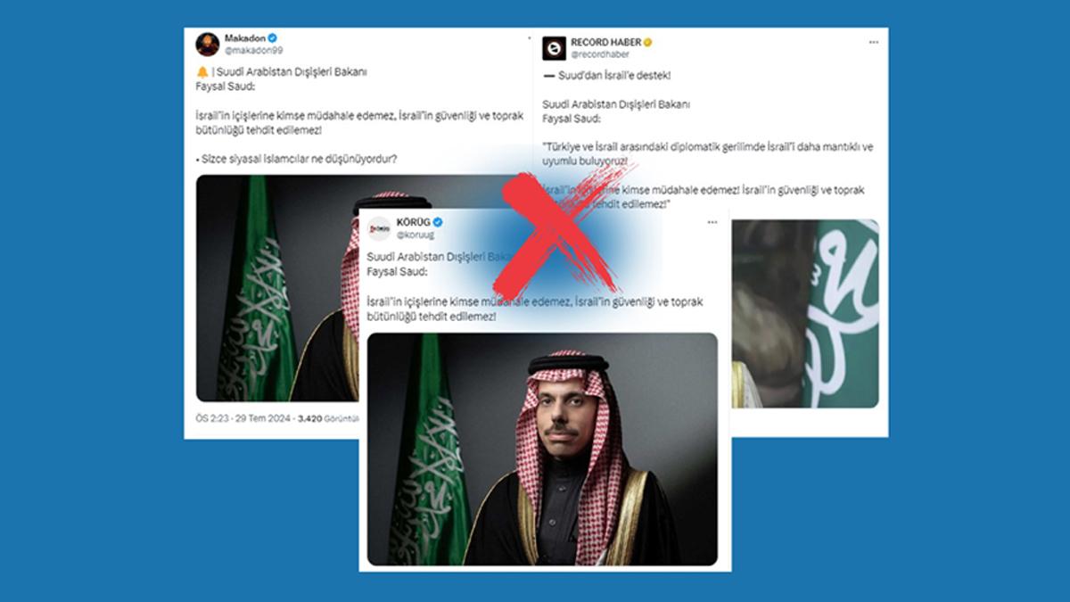 Suudi Arabistanlı Bakan'ın söylediği iddia edilen Türkiye ve İsrail açıklamasına yalanlama