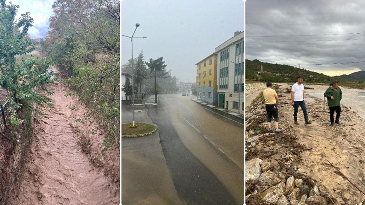 Sinop'ta sağanak sonrası bazı ev, iş yeri ve tarım arazilerini su bastı